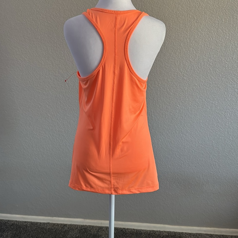 New Fila Orange Fitted Razorback Tank Top Large - Picture 5 of 7